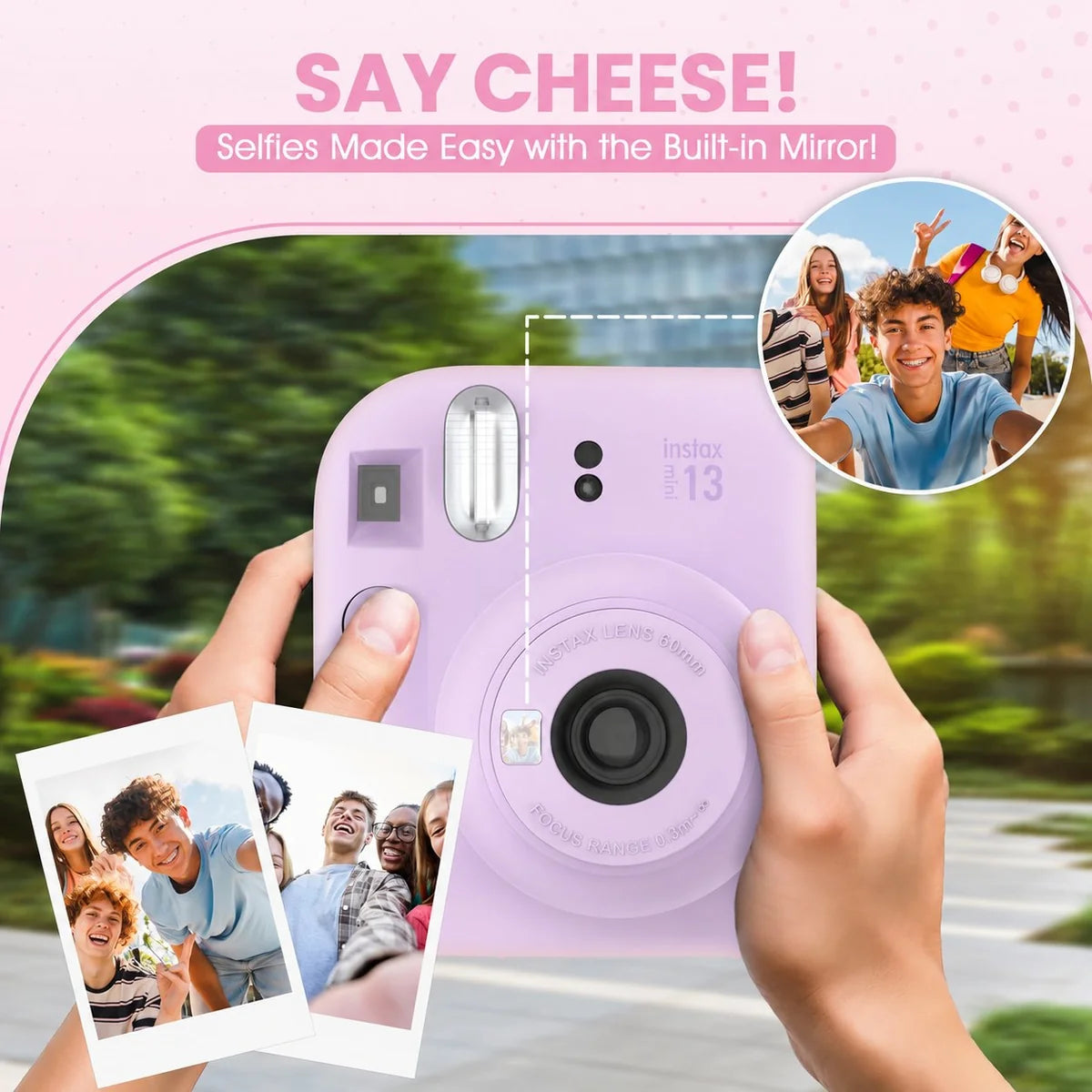 FUJIFILM Instax Mini 13 Instant Camera – Candy Pink | كاميرا فورية لطباعة الصور
